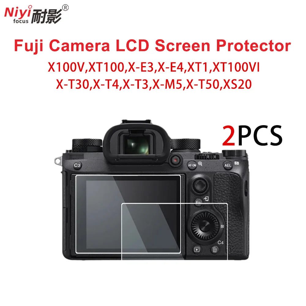 2PCS Tempered Glass for Fujifilm XT50 XT30 XT5 XT4 X-T3 X-E3 X100VI X100V XS20 Anti-Scratch Screen Protector Film Accessories