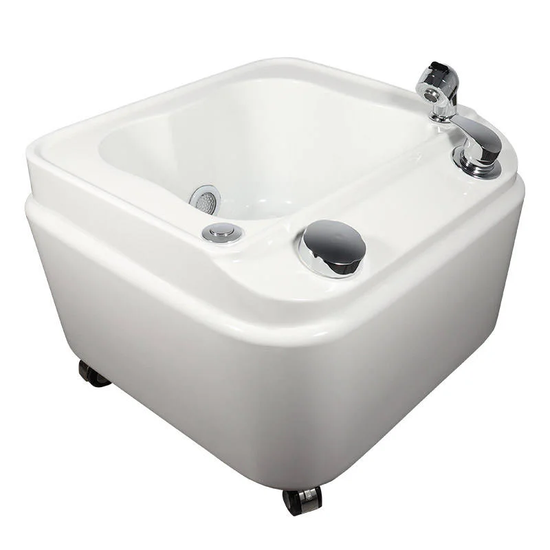 

Pedicure Basin Portable Tub Foot Basin Pedicure Bowl Basin with Jet and Light