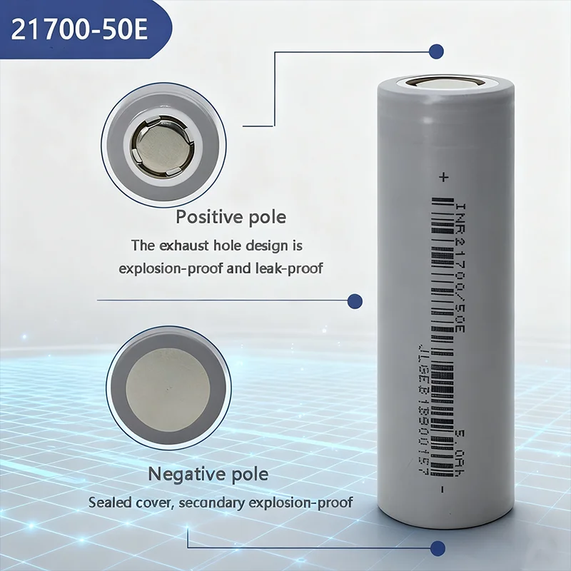 Victpower 10PCS 21700 5000mAh Battery 3.7V Li-ion 10PCS - High Capacity 3C Rate Rechargeable for Power Bank/E-bike/Tools