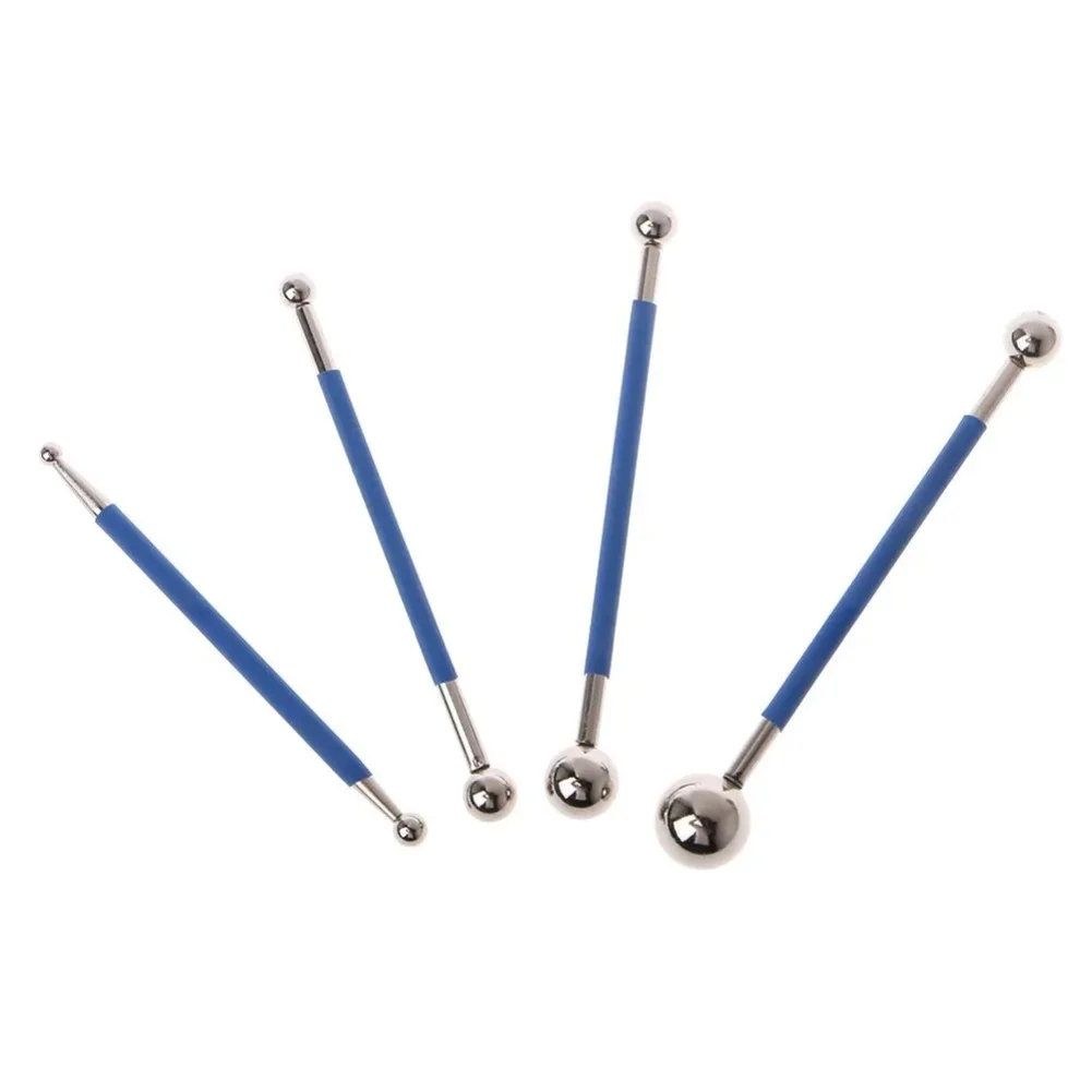 4pcs Floor Seam Pressing Ball and 5pcs Beauty Seam Tool Set Stainless Steel for Tile Grout Filling and Seam Smoothness