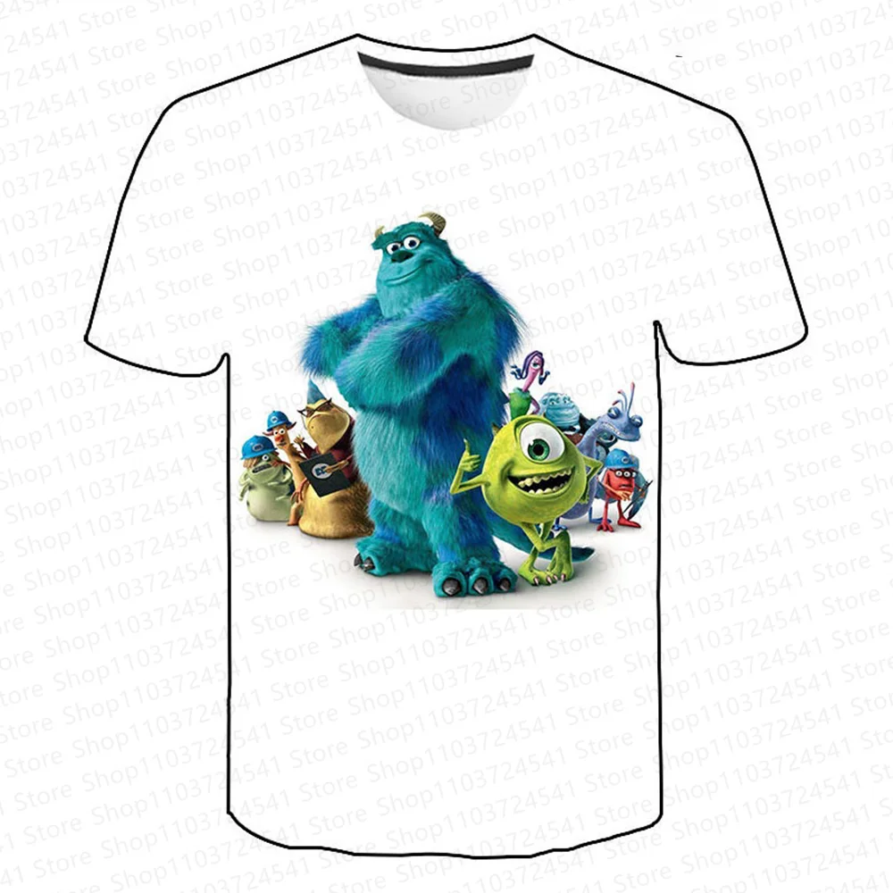 Monster Inc HD Graphic Casual 3D Printed Tshirts Kids Tops 2024 Summer Girls/Boys Cosplay Clothing Personalized Graphic Printing