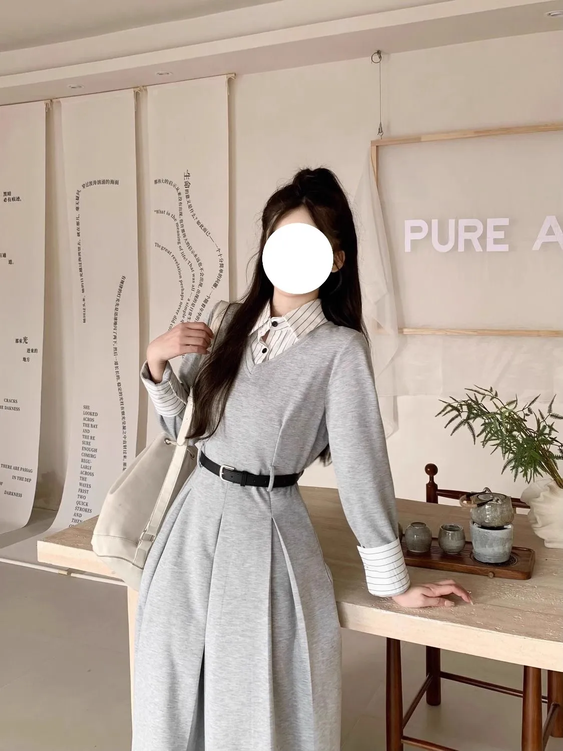 فساتين نسائية بأكمام طويلة فستان Quinceanera أخضر ربيعي كوبرو عاجي رقبة مربعة متدرج الحد الأدنى Ditsy حلو بسيط