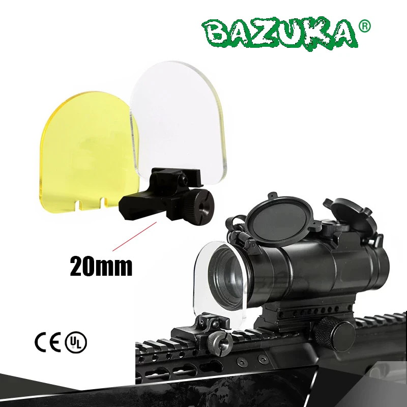 Accesorios Airsoft 20mm Rifle mira telescópica Protector lente Gaurd Paintball caza pistola de aire