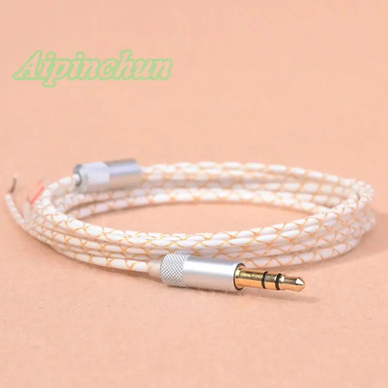 Aipinchun 3.5mm 3-Pole Jack DIY Earphone Audio Cable Repair Replacement Headphone Wire Cord AA0233