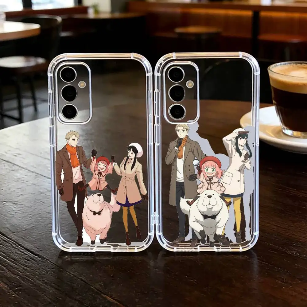 

Spy X Family B-Bond Yor Anya Phone Case For SamsungA10,12,20,21S,30,31,40,50,51,52,70,71 Transparent Cover