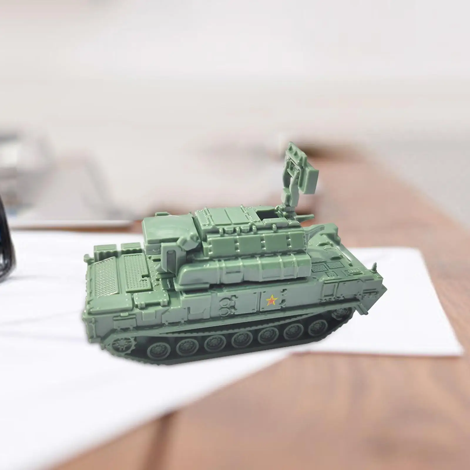 1:144 DIY Assemble Assembled Tank Model for Collectibles Tabletop Decor Kids