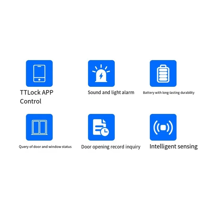 Pro DS3 TTLOCK Sensore di rilevamento contatti porta wireless da 2,4 Ghz Stato porta finestra aperta/chiusa Funziona con l'app G2 TTLOCK