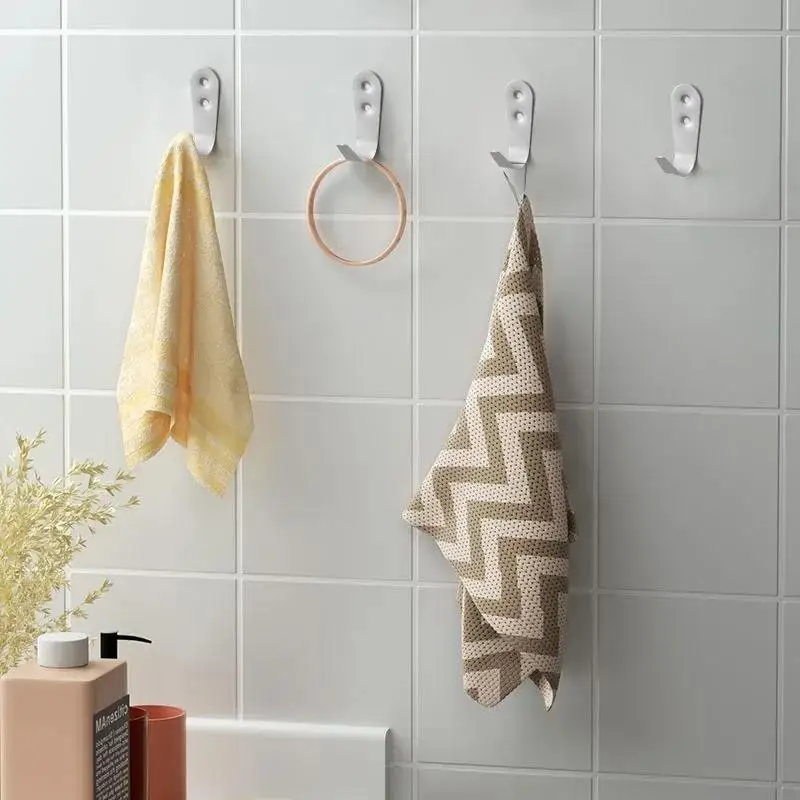 Coat Hooks for Wall Door, Jacket Hangers , J Metal Hook for Entryway Kitchen Bedroom Bathroom Office Toilet