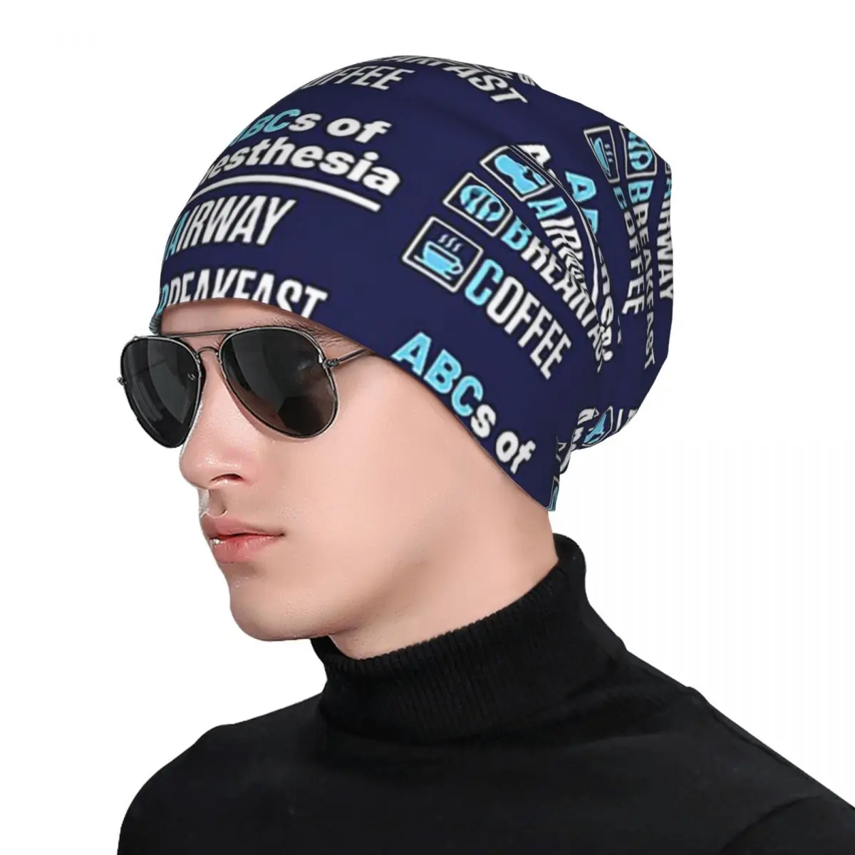 

Anesthesiologist Anesthesiology Doctor Nurse Skullies Beanies Hats Warm Autumn Winter Cap Knitted Bonnet Caps for Men Women