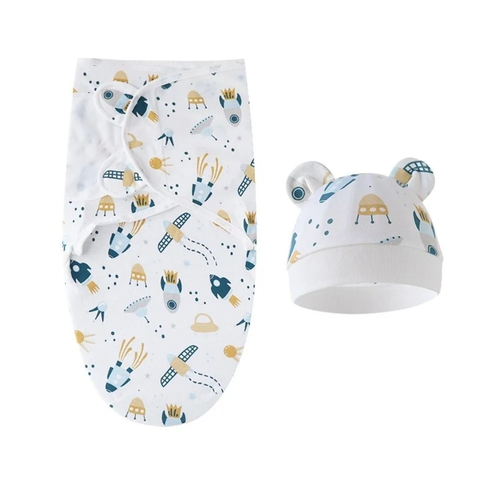 

Одеяло с животными, комплект шляп, мультяшное мягкое тканевое одеяло для фотосъемки новорожденных, регулируемая накидка, хлопковое пеленальное одеяло для младенцев