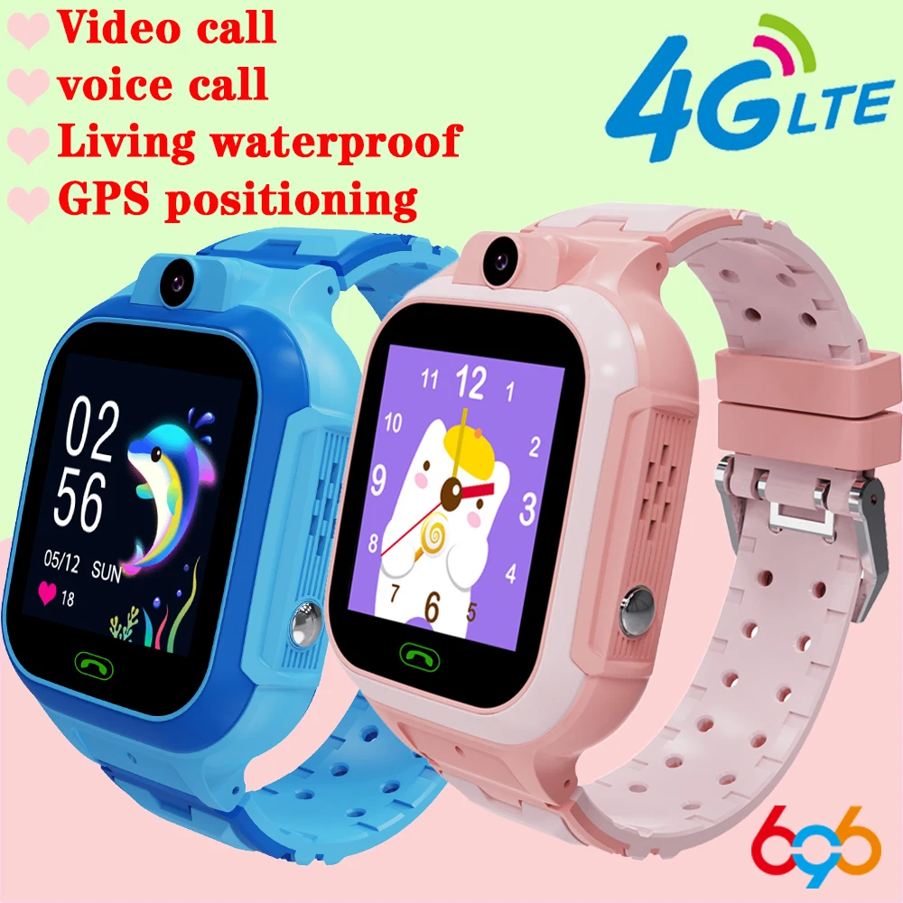 

4G Kids Smart Watch 1.4' Waterproof Dialing Video Call GPS LBS WiFi SOS Location Alarm Photography Children Smartwatch Boy Girl