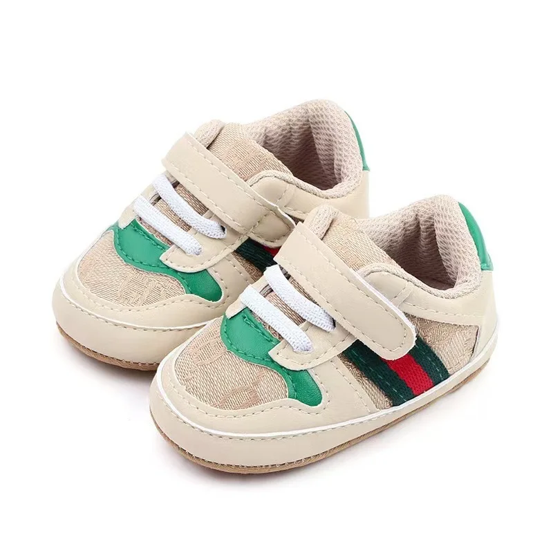 Scarpe da ginnastica per bambine appena nate Scarpe da primo camminatore antiscivolo Scarpe sportive casual alla moda 0-18M