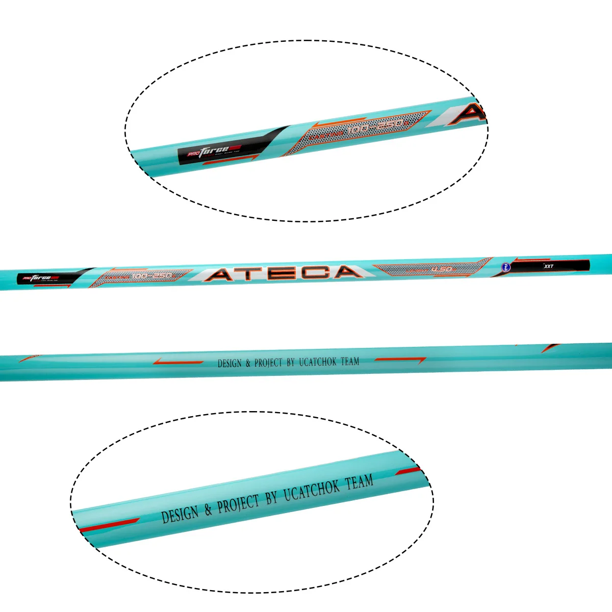 Imagem -04 - Longo Alcance Surf Fishing Rod 30t Carbono Ultra Hard Fuji Top Anel Guia Sólido Carbono Rod Dica Seções