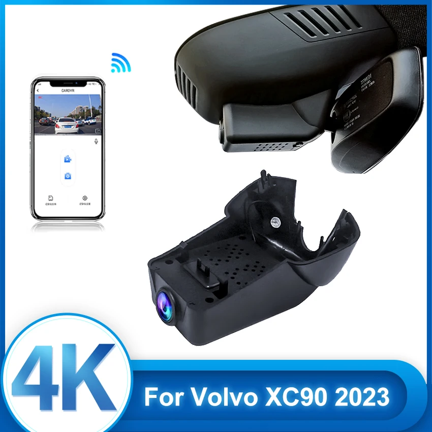 

New! Hidden UHD 2160P Plug and play Car Wifi DVR Video Recorder Dash Cam Camera For Volvo XC90 2023,4K DashCam,Car Accessories