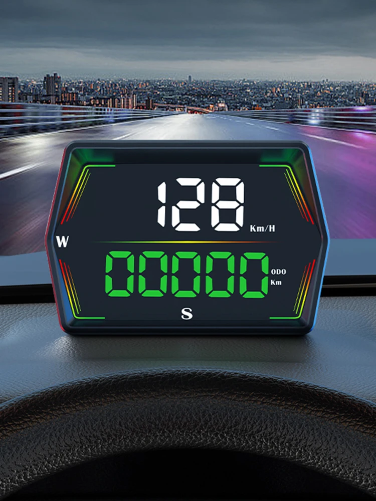 

Универсальный проекционный дисплей HUD с GPS, цифровой спидометр для всех автомобилей и грузовиков, подключение Plug and Play, автозапчасть