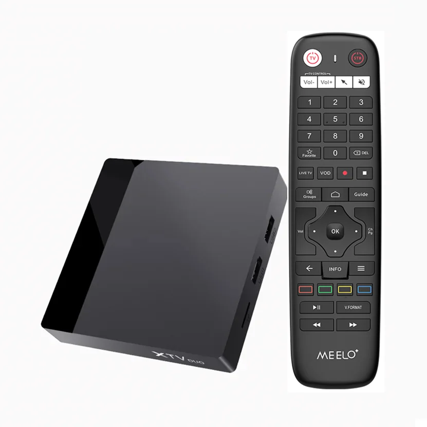 Meelo XTV DUO 4K UHD Amlogic S905W2 Android 11.0 Online Set-Top-Box Smart TV Box Decoder Dual WiFi LAN 100M XTV DUO