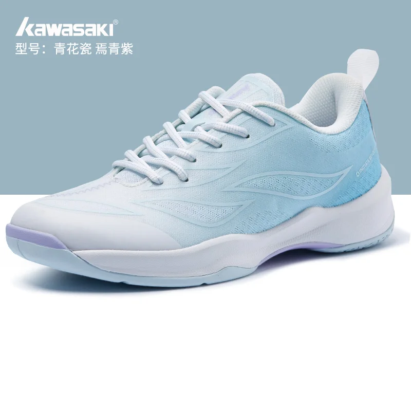 Kawasaki Women\'s Badminton Shoes 2023 NEW Fashionable Professional Anti-slip Badminton Racket Tennis Shoes Female Sneaker