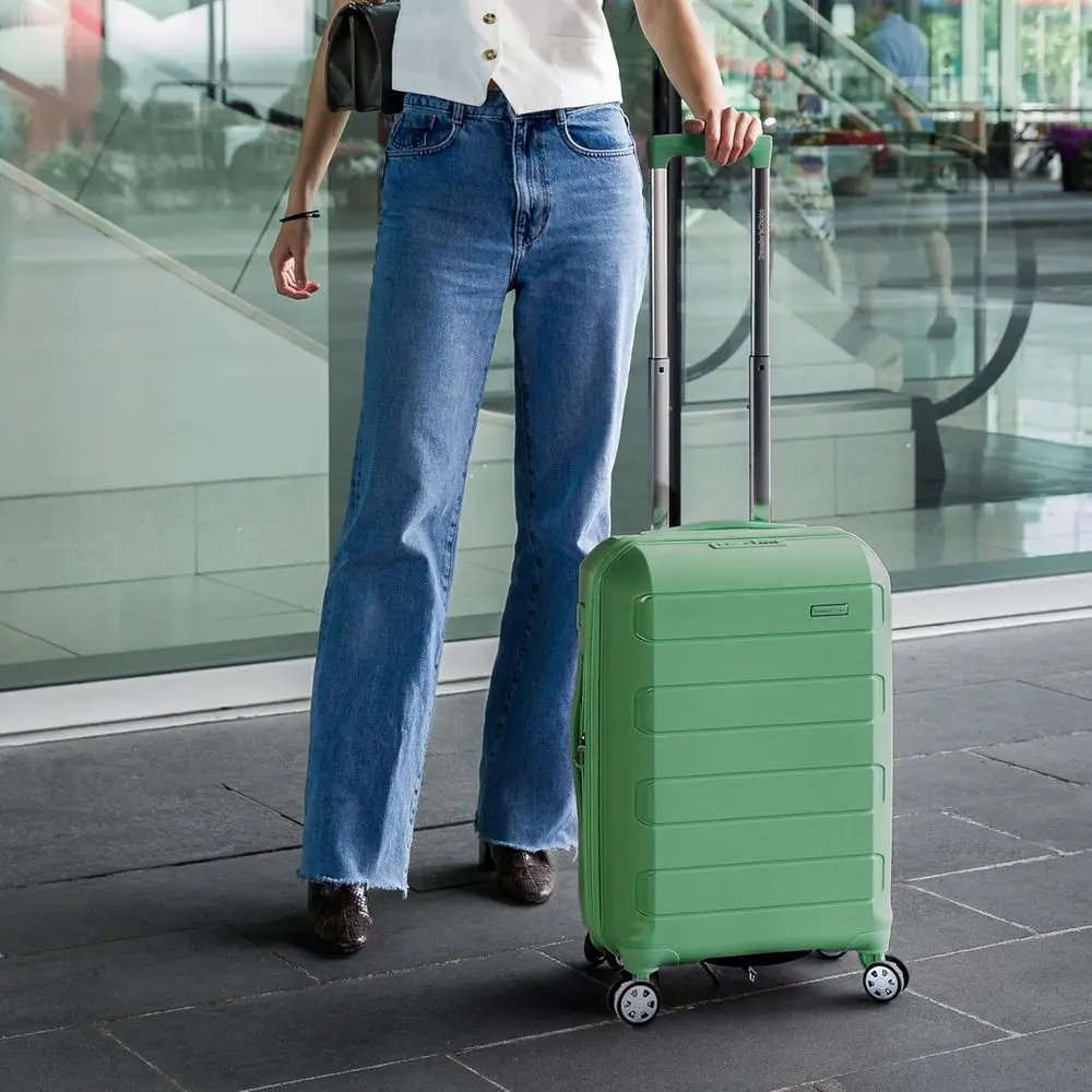 Bagage rotatif extensible durable, 22 vert, taille à main