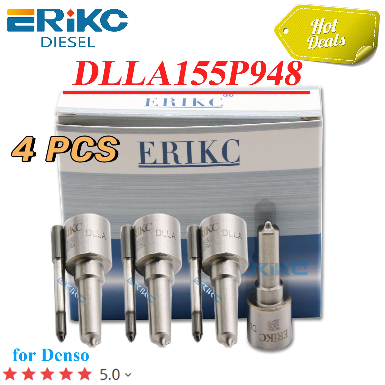 

4 шт. DLLA155P948 форсунка Common Rail DLLA 155P 948 диспенсер топлива высокого давления DLLA 155 P948 для Denso 095000 -6583