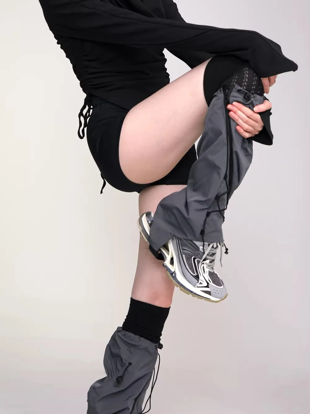 Women's High Quality Designer Leg Ankle Knee Sleeve Socks Over Knee Girls Fashion Dancing Punk Leggings Leg Warmer R2330