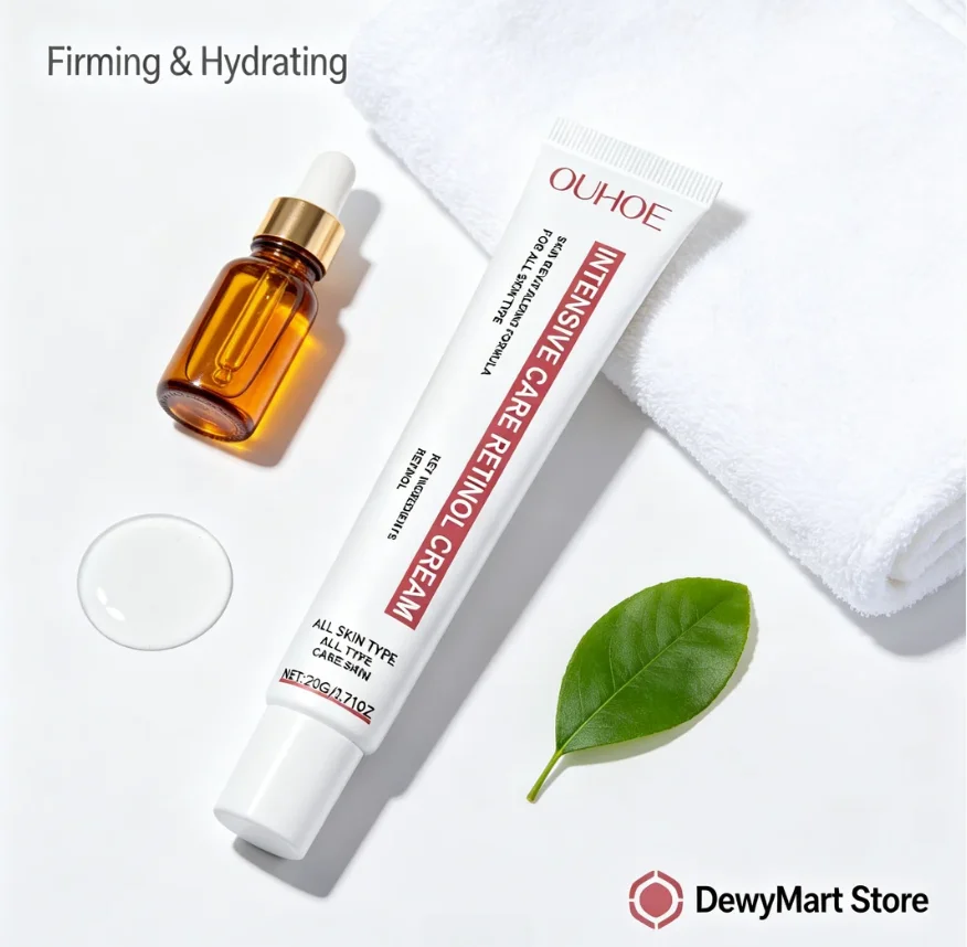 

OUHOE Firming Eye Cream, Moisturizes & Hydrates the Skin Around the Eyes, Helps Reduce Fine Lines, Massage Eye Care