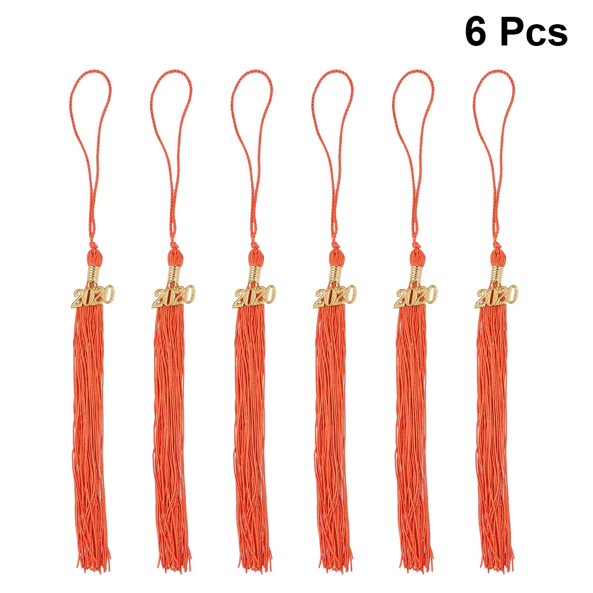 

6Pcs 2020 Graduation Tassels Doctor Hat Decor Perfect Gift Keepsake Multi-Purpose Keychain Bookmark Decoration Blue