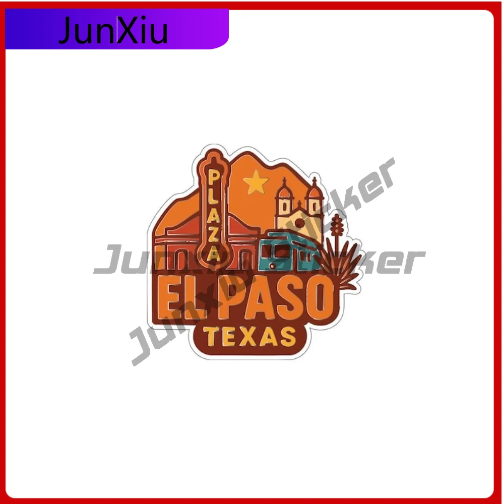 

El Paso Texas Vacation Sticker Exterior Accessories Vinyl Decal Motorcycle Laptop Speedboat Rear Windshield Stickers Custom Deca