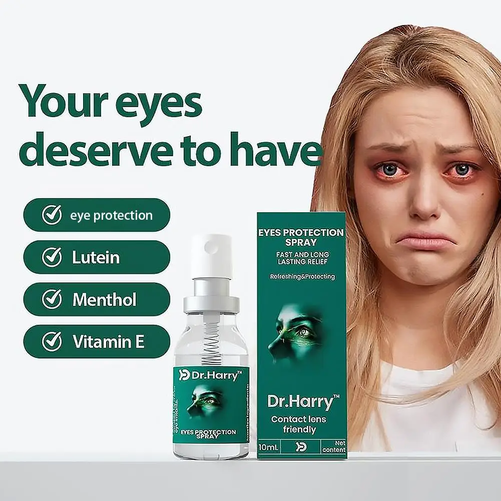 1/2/3Pcs Clear Vision Eye Spray Liquid Dressing Relieve Fatigue Blurred Vision Reduce Discomfort 10ml Lutein Eye Care Spray
