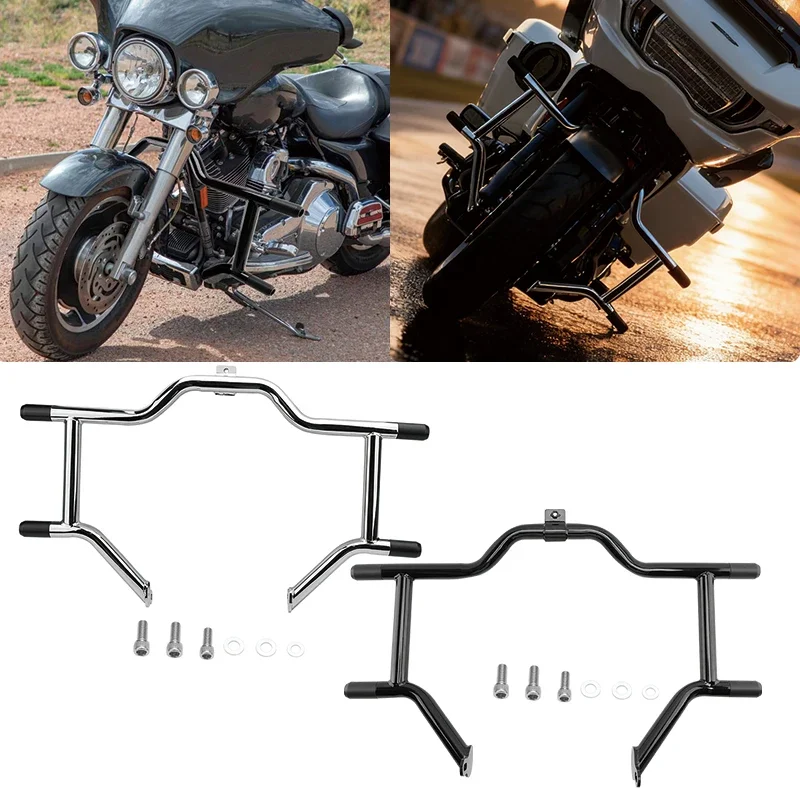 

Передняя защита двигателя мотоцикла, защита от падения для Harley Touring Street Glide Road King Electra Glide 97-08