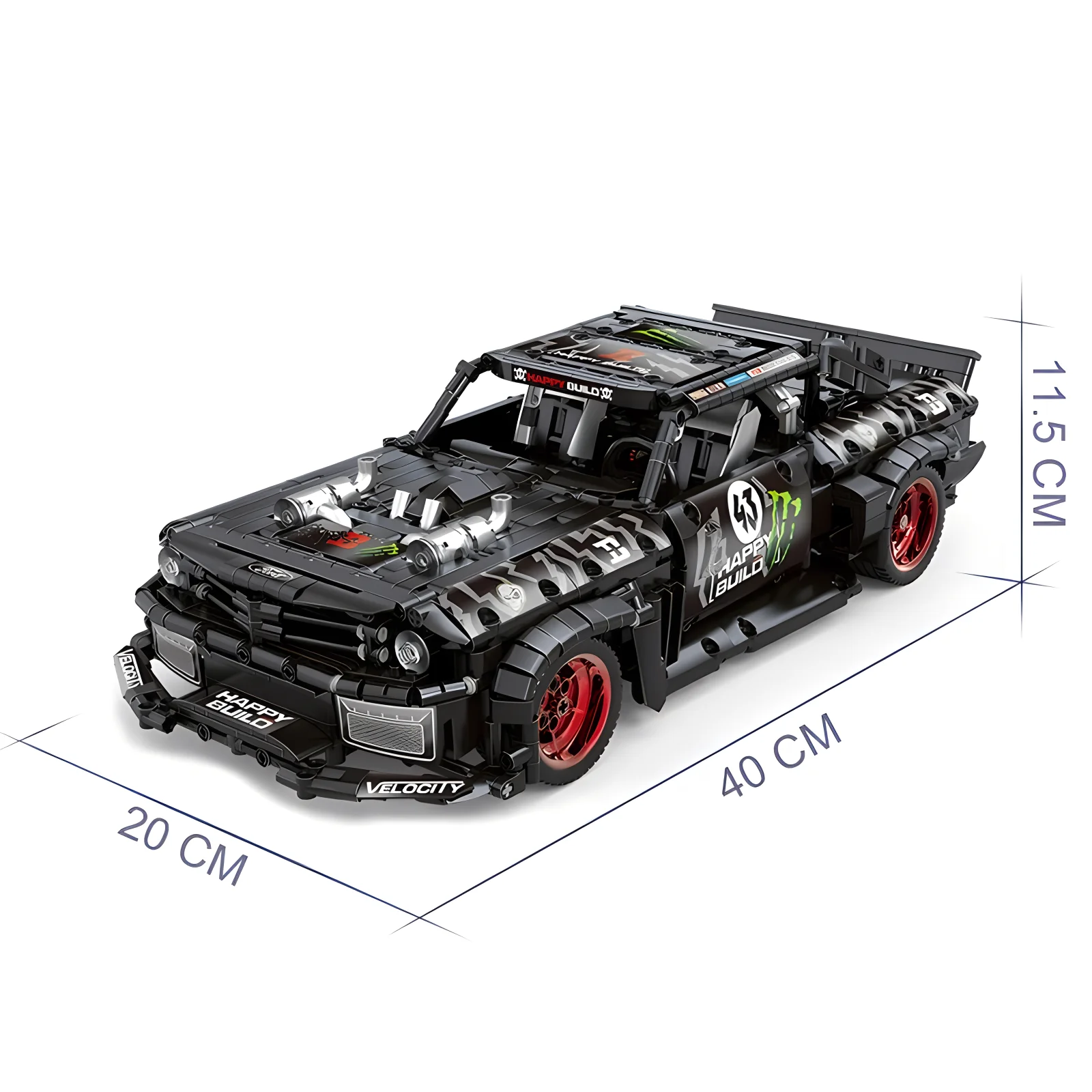 Technical Racing Sport Car Model Building Blocks technic adults 1:12DIY Supercar Brick Puzzle Toys Kid Adult Gift（1655+granule）