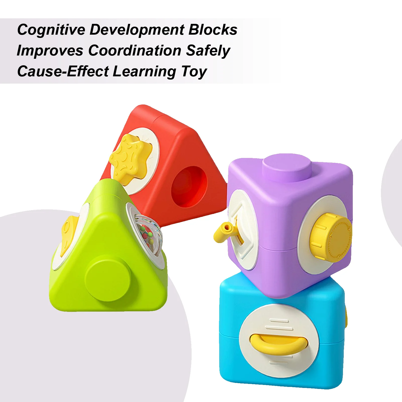 Blocs d'empilage pour tout-petits, jouets éducatifs à moteur fin amovible, blocs d'empilage détachables, jouets pour bébés, garçons et filles