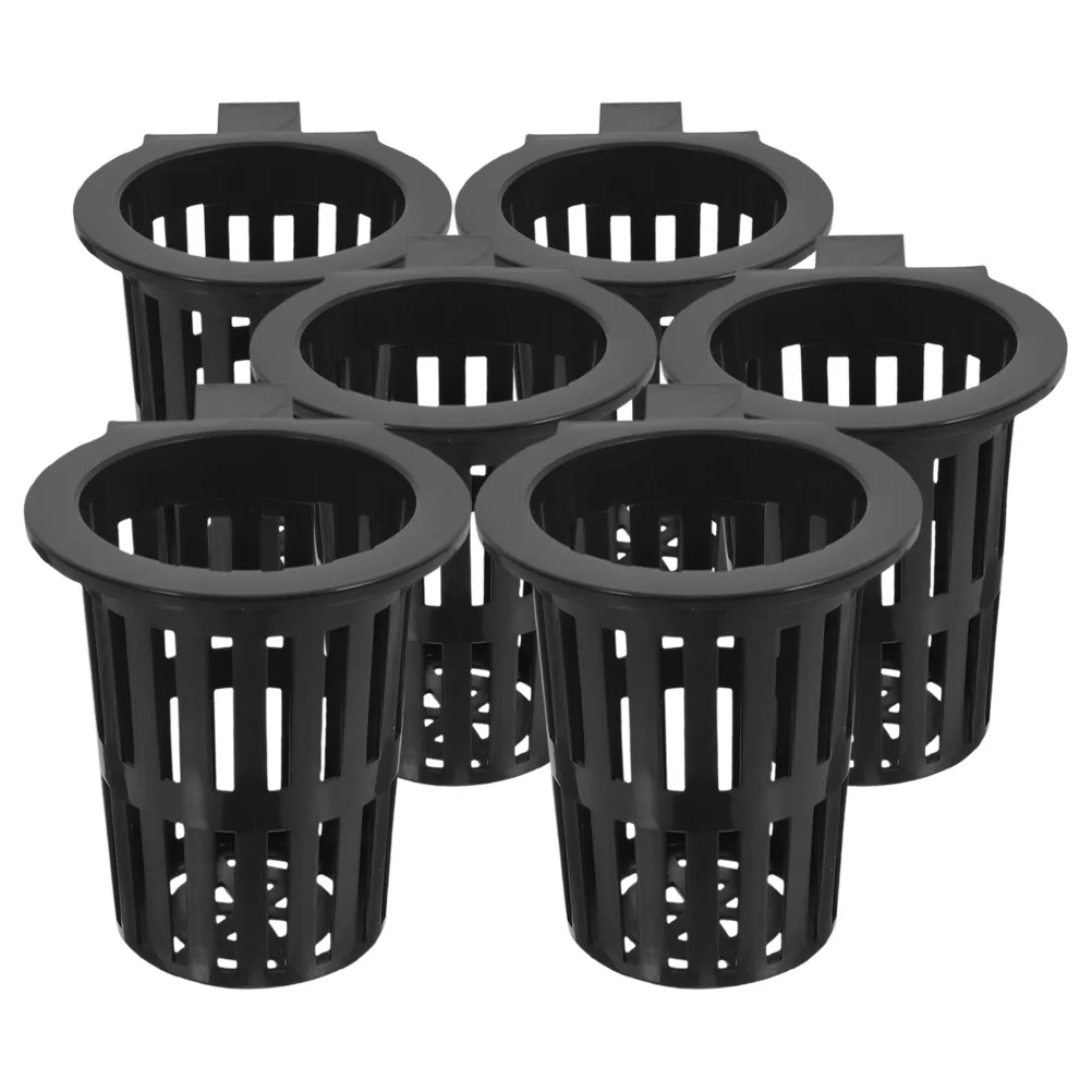 Cesta hidropónica para acuario, contenedor de cultivo montado en la pared para aireación de raíces saludable, Mini cesta colgante, cultivo hidropónico, 6 uds.