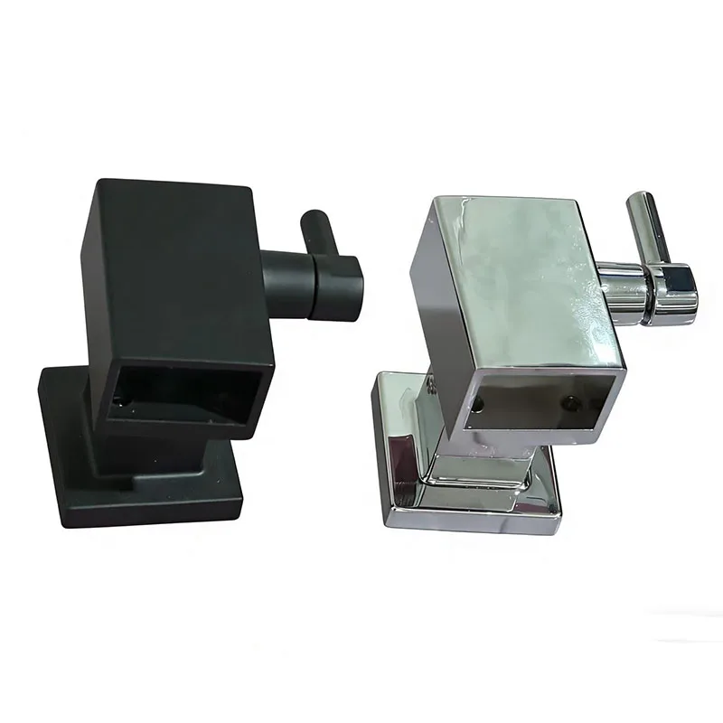 

Wall Mounted Suction Cup Shower Bathroom Square zinc alloy round shower rod holder Faucet Bracket rod wall fixing fittings