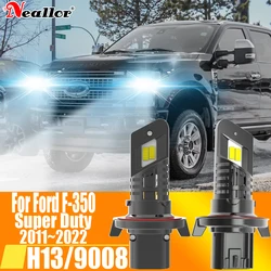 2pcs H13 9008 Led Headlight Canbus No Error Car Bulb High Power White Fog Light Diode Lamp 12v 55w For Ford F350 F-350 2011~2022