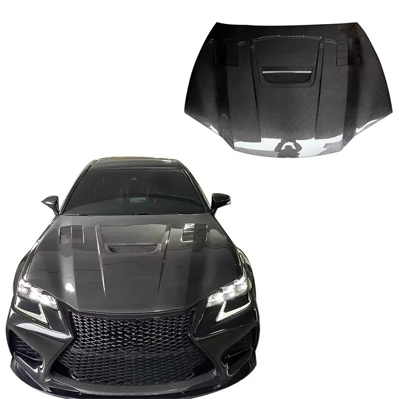 

Modified High Quality Carbon Fiber Hood Hood with Bolts 2012 +