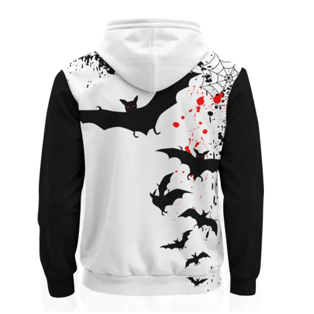 Customized Halloween hoodies, casual couple sports tops, children's and teenagers' long sleeved pullovers