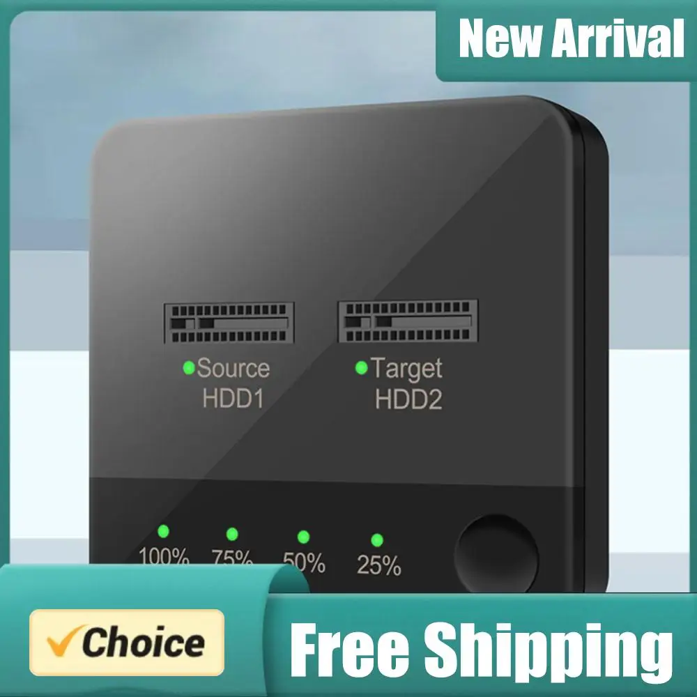 

M.2SATA Hard Disk Copier with LED Indicator Hard Disk Copier Data Transmission Dual Rotors Reading for Store Data for Computer