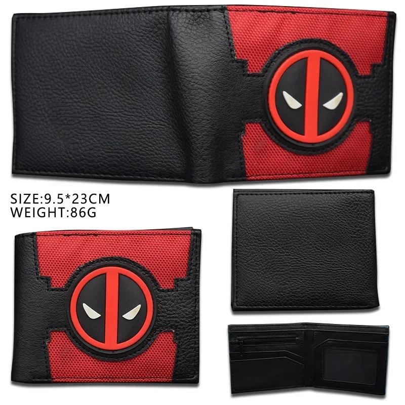 Avengers Super Hero Series Deadpool Anime Foldable Wallet Multi Bank ID Card Holder Card Clip Bag Cartoons Cosplay Gifts Toys view 4