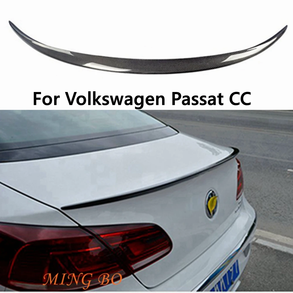 

For Volkswagen Passat CC 2009-2018 Car Rear Trunk Car Styling Car Decoration Tail Spoiler Carbon Fiber Spoiler