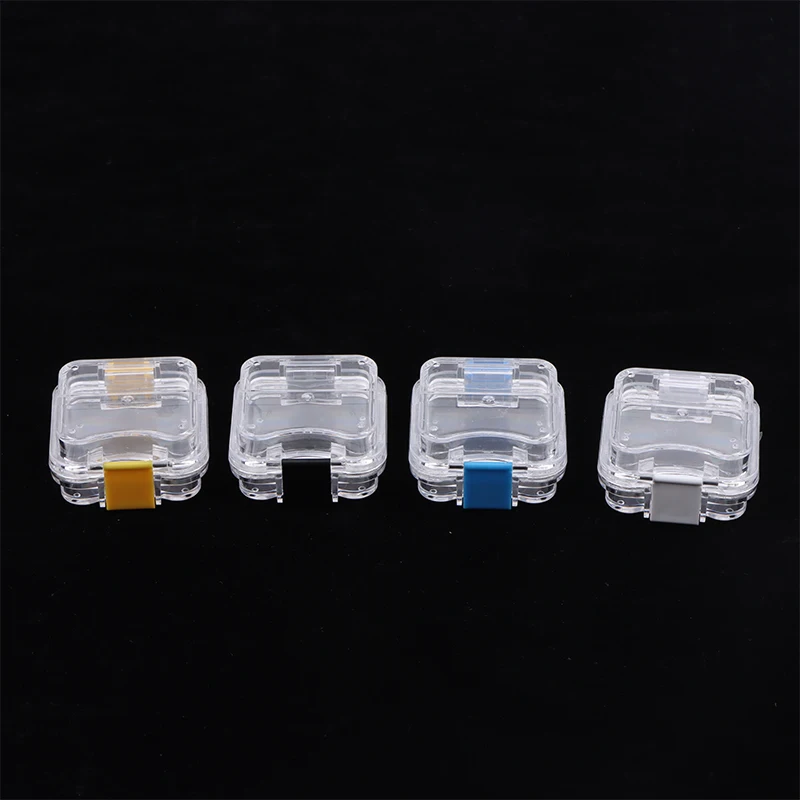 1pcs Denture Storage Box With Transparent Flexible Film Dentist Material Dental Plastic Membrane Boxes Small Dental Crown Box