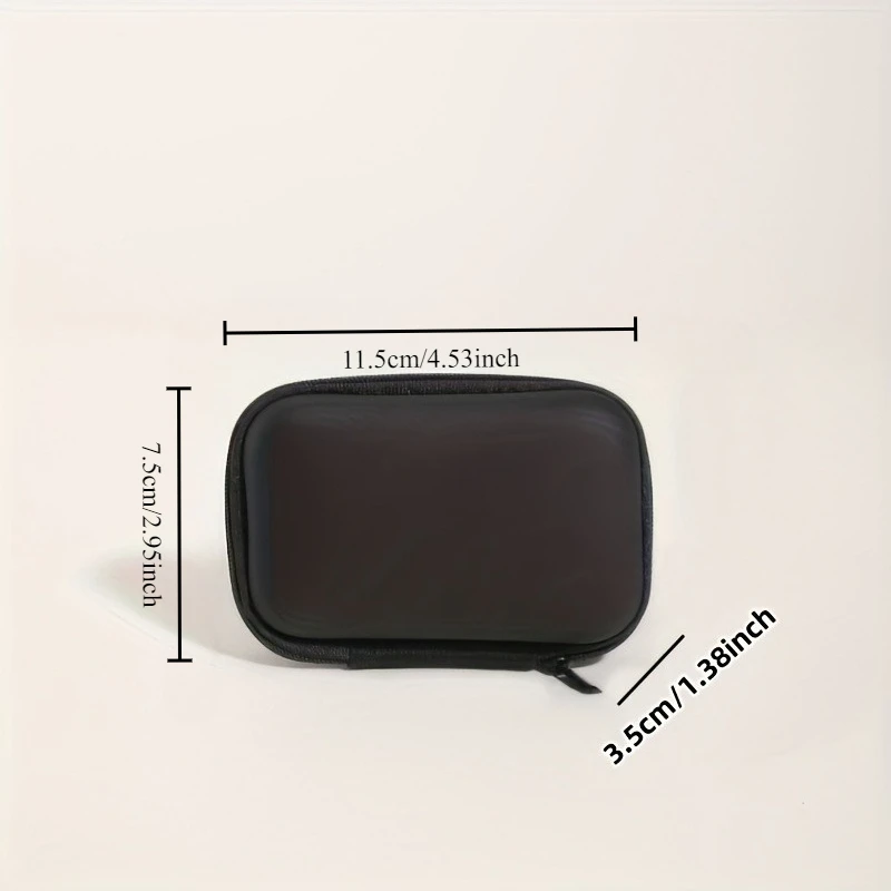 Portable Electronic Organizer Bag - Hard Shell Travel Case for Earphones, Charging Cables, USB Chargers -  Phone Accessories