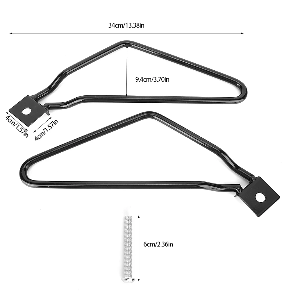 Universal Motorcycle Iron Saddlebag Mount Brackets Support Accessories