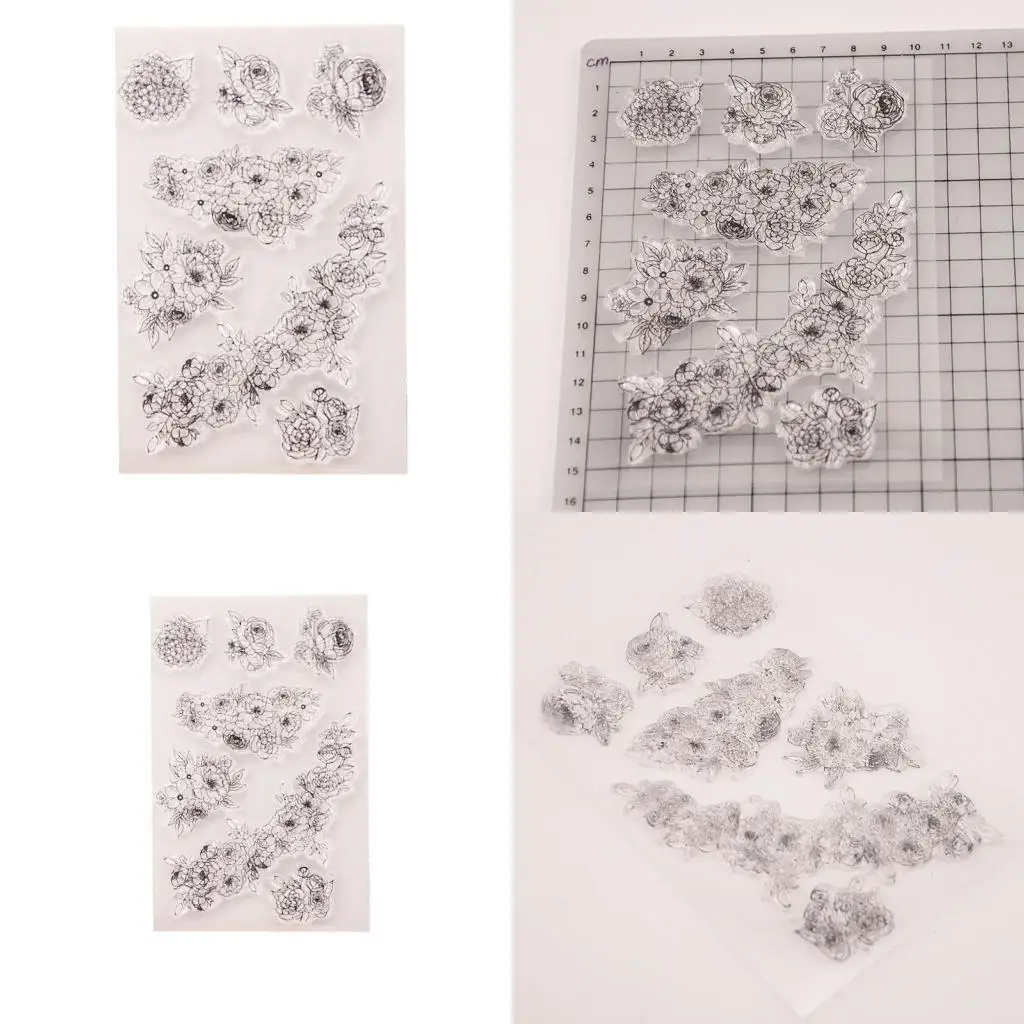 

Flower Vine Silicone Clear Stamp Scrapbooking Children Kids DIY Funny Crafts high quality