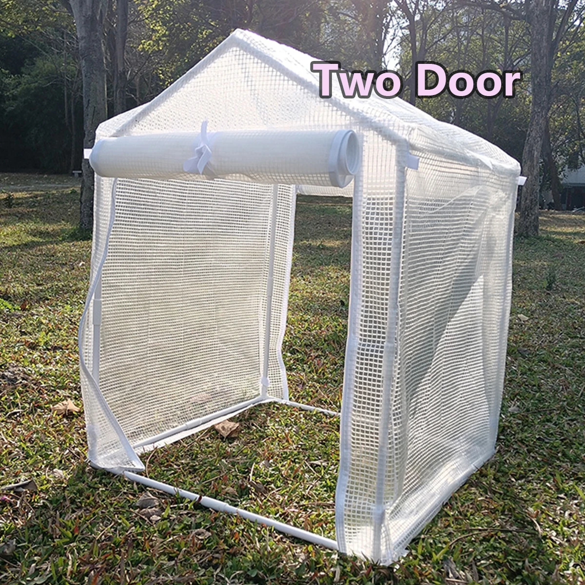 Portable greenhouse rain shelter suitable for indoor and outdoor use in courtyards - easy to install PVC transparent cover that