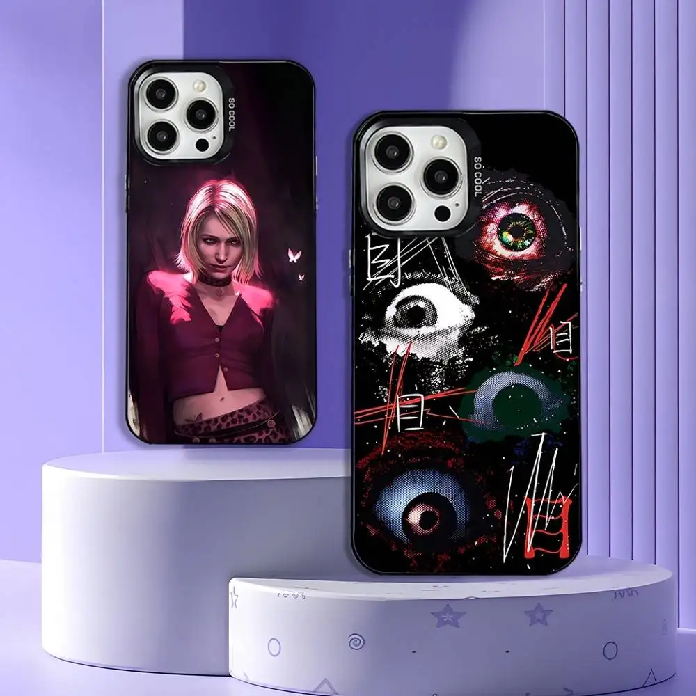 

S-Silent Horror Hill Game Phone Case For iPhone 17,16,15,14,13,12,11,Pro,Max,Plus,E,Air,Mini Black Tpu Cover