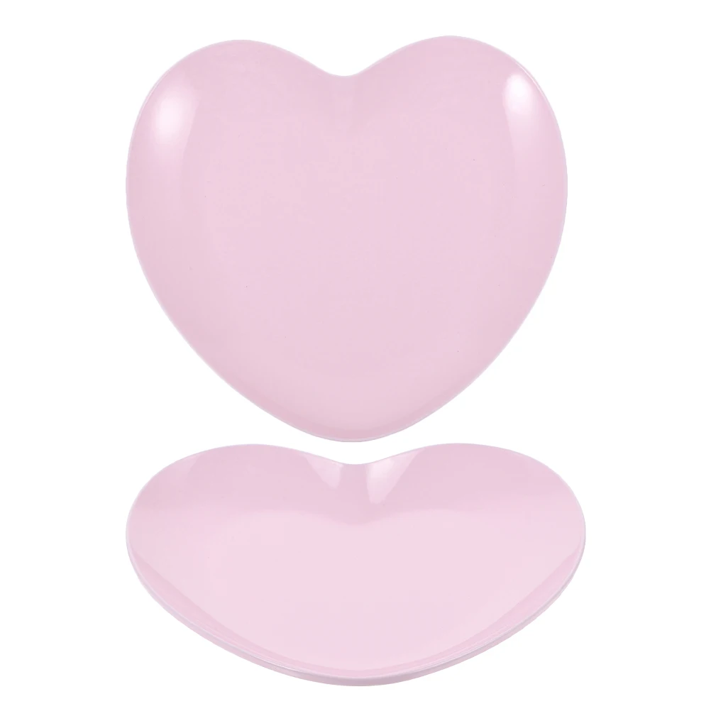 

2pcs HeartShaped NailDesk Accessories StainlessSteel JewelryDish Bowl KeysStorage Holder SmallTrays BraceletHolder AestheticRing