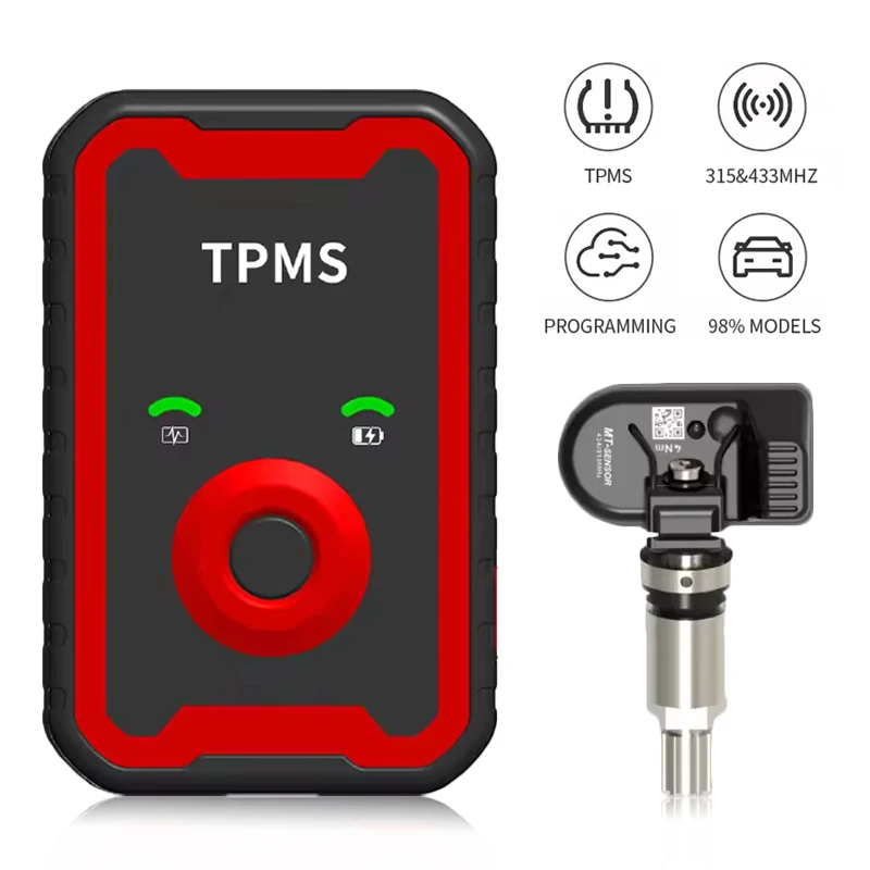 

Programable TPMS Sensors 2 in 1 433MHz 315MHz Programming Tool Support Programing With Cell Phone Tire Pressure Monitor System
