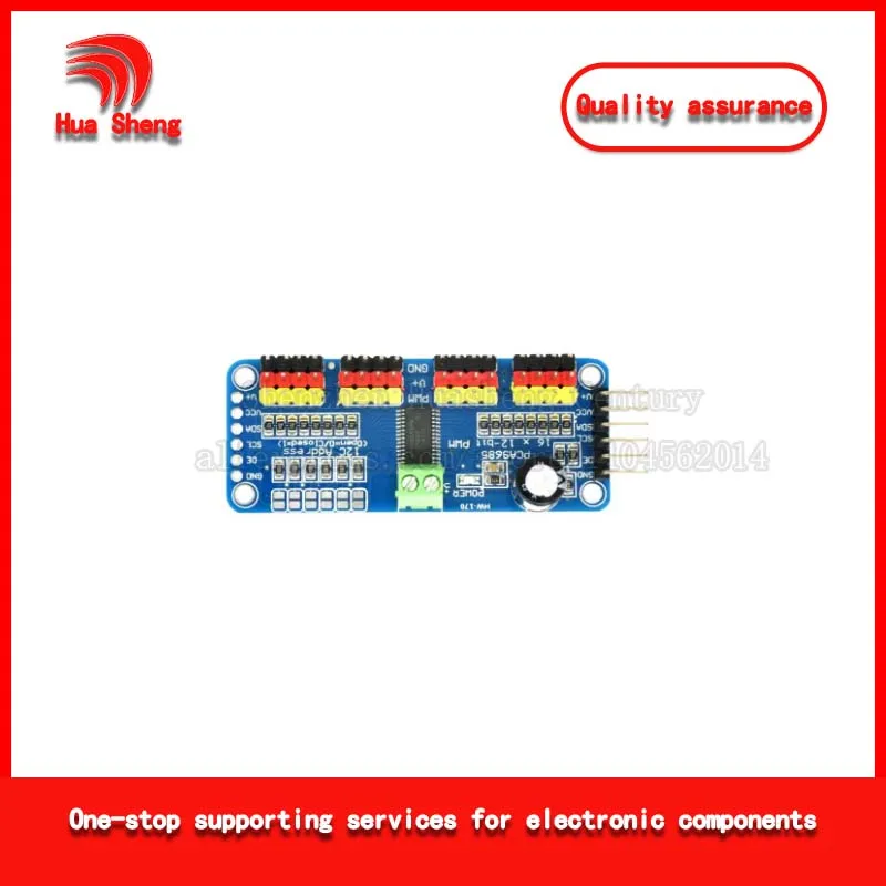 16-Channel Pwm Servo Steering Motor Drive Board Robot Controller Iic Interface Driver Module Pca9685