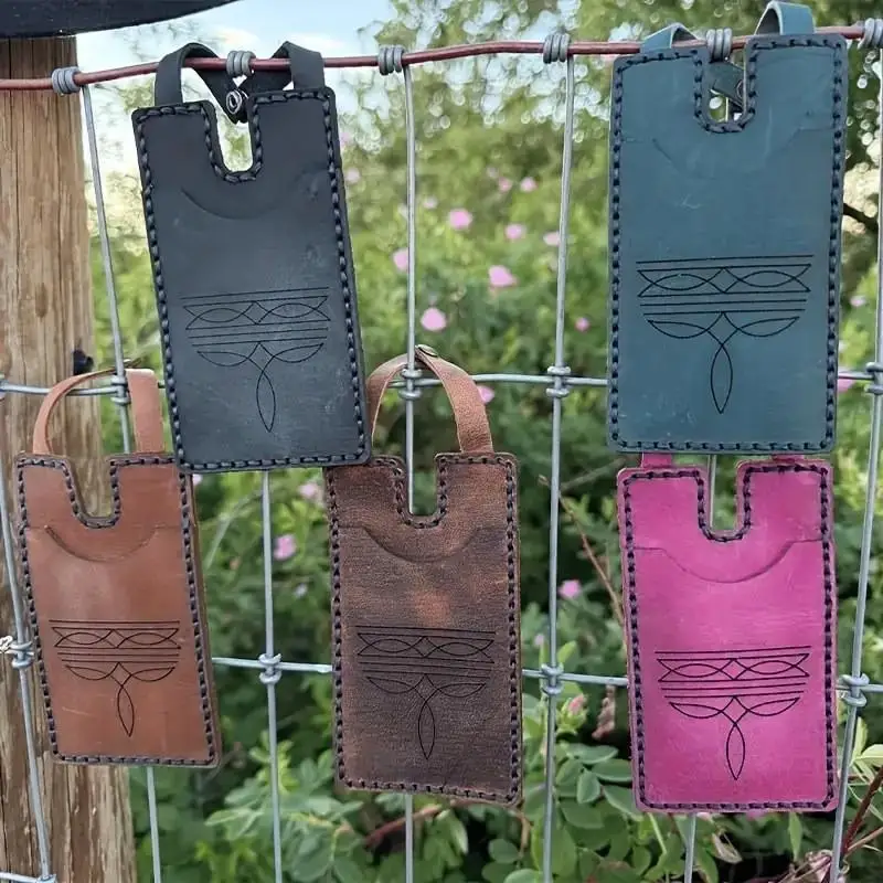 Embossed PU Leather Luggage Tags Tear Resistant Snap Closure Anti-lost Suitcase Label for Business Trip Gift
