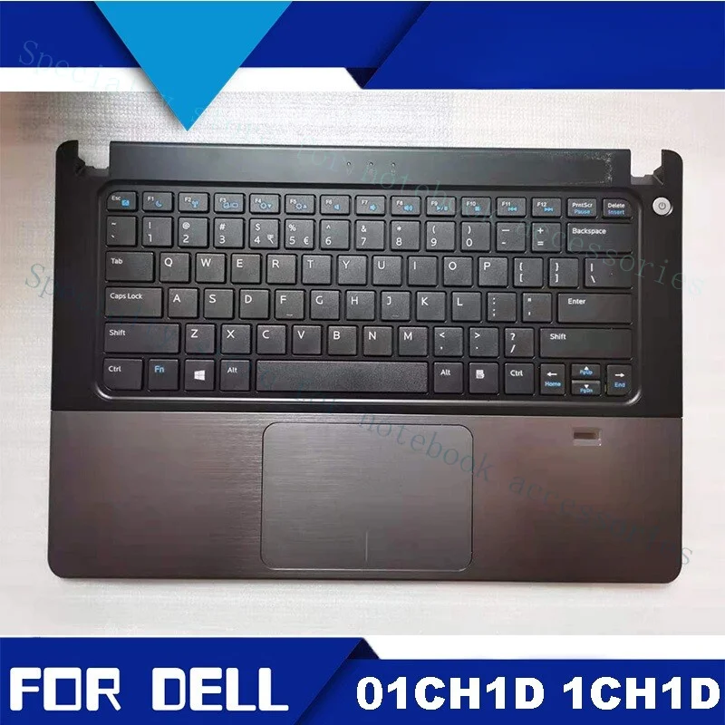 A+ Para Dell Vostro 14-5460 5480 5470 5439 Carcaça C com Teclado Touchpad e Furo para Leitor de Impressão Digital 01CH1D